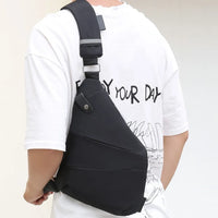 01110 Merge Waterproof Anti-Theft Personal Shoulder Chest Pocket Travel Crossbody Bag Casual Left Shoulder Sling Elegance Celebration Built