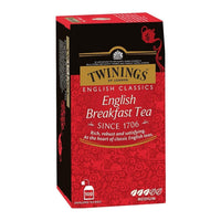 0080 Merge Twinings English Breakfast Tea, classic Range 100 Tea Bags Pantry.
