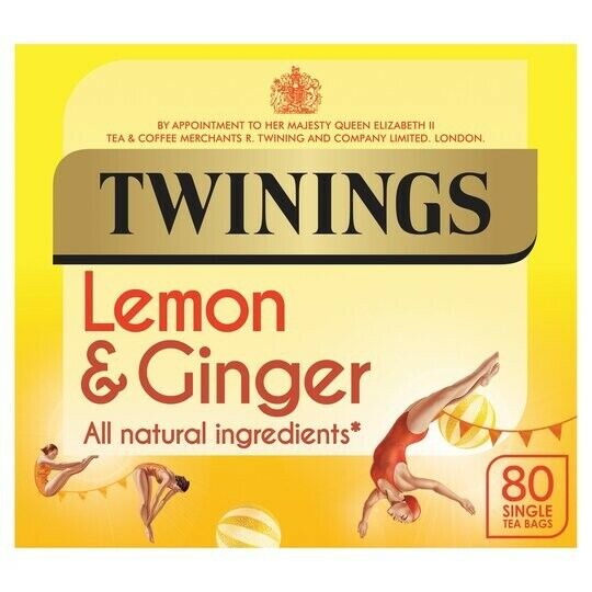 0082 Merge Twinings Tea Bags Lemon & Ginger 80 Pack