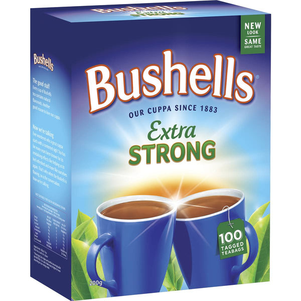 0085 Bushells Black Tea Extra Strong 100 Pack Pantry.