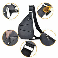 01114 Merge Waterproof Bag Personal Anti Theft Man Women Pocket Portable Chest  Left Shoulder Sling Travel Bag Built Celebration Elegance.