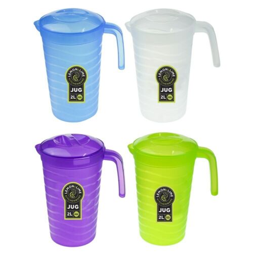 0117 Merge 4x Lemon And Lime Pitcher 2.2L Water Home Drinking bottle Jug Pouring Juice Pot Ease.