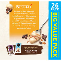 0118 Merge Nescafe Carmel Latte Pack Of 26 **NEW** Pantry.