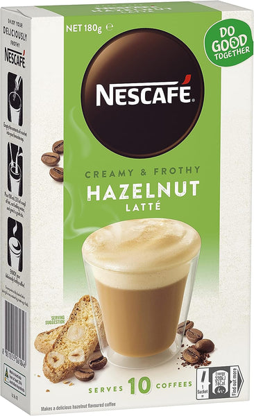 0120 Nescafe Hazelnut Latte Pack Of 10 Pantry.