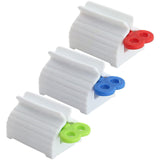 0171 Merge 3 Pieces Toothpste Squeezer Bathroom Tube Dispenser Easy Stand Rolling Holder Health.