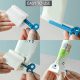 0171 Merge 3 Pieces Toothpste Squeezer Bathroom Tube Dispenser Easy Stand Rolling Holder Health.