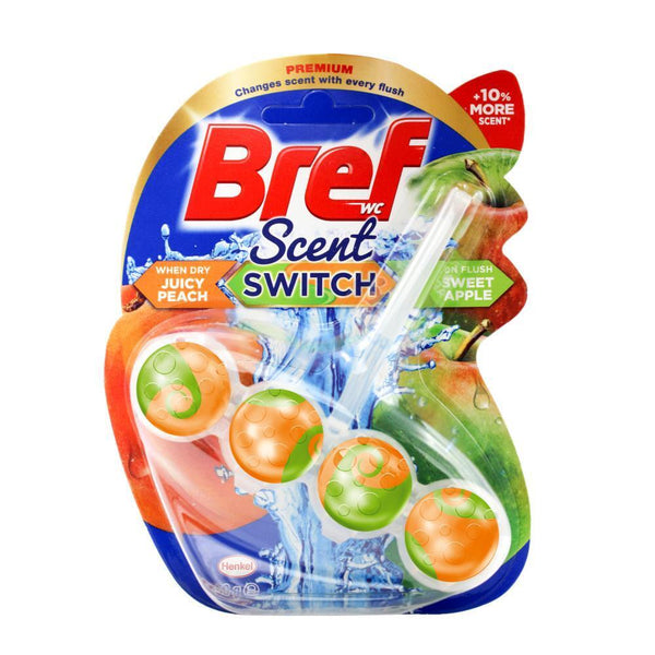 0128 Merge Bref 50g Toilet Cage Scent Switch Dry Soft Lotus On Flush Fresh Apple/Peach