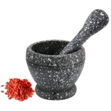 0136 Merge Resin Mortar Pestle Set Garlic Herb Spice Mixing Grinding Crusher Bowl Appliance