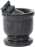 0138 Merge Mortar And Pestle Palm Size 2.5” Portable Homemade Marble Appliance.