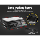 0149 Merge eMAJIN 40KG Digital Kitchen Scales Electronic Platform Scales Black Appliance