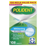 0159 Merge Polident Whitening Daily Cleanser For Dentures 108 Tablets Maintain Whiteness