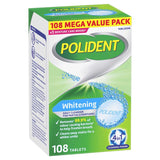 0159 Merge Polident Whitening Daily Cleanser For Dentures 108 Tablets Maintain Whiteness