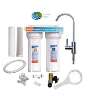 0164 Merge Twin Caravan & RV Water Filter System With Sediment & Carbon Filter You