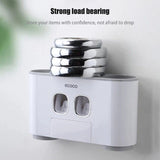 0170 Merge Handsfree Toothbrush Holder Automatic Toothpaste Dispenser Set 5 Holders 4 Cups Health.