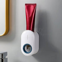 0174 Merge Toothbrush Holder Automatic Toothpaste Dispenser Bathroom Wall-Mounted Rack Health.