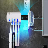 0176 Merge Toothbrush Holder With UV Steriliser Automatic Toothpaste Dispenser Squeezers Health.