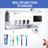 0177 Merge Toothbrush Holder With UV Sterilizer Automatic Toothpaste Dispenser Squeezers Health.