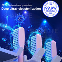 0177 Merge Toothbrush Holder With UV Sterilizer Automatic Toothpaste Dispenser Squeezers Health.