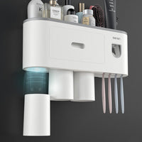 0178 Merge Multifuctional Toothbruch Holder Magnetic Cup Automatic Toothpaste Dispenser Health.