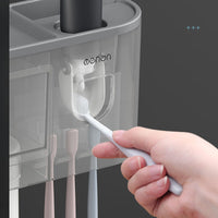 0178 Merge Multifuctional Toothbruch Holder Magnetic Cup Automatic Toothpaste Dispenser