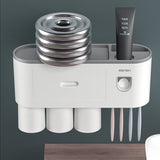 0178 Merge Multifuctional Toothbruch Holder Magnetic Cup Automatic Toothpaste Dispenser Health.