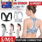 0195 Posture Clavicle shoulder Support Corrector Back Straight Brace Adjustable Black Only