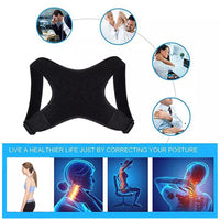 0197 Posture Corrector Adjustable Back Shoulder Belt Support Body Brace Back Unisex Awesome.