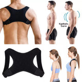 0197 Posture Corrector Adjustable Back Shoulder Belt Support Body Brace Back Unisex Awesome.