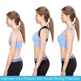 0197 Posture Corrector Adjustable Back Shoulder Belt Support Body Brace Back Unisex Awesome.