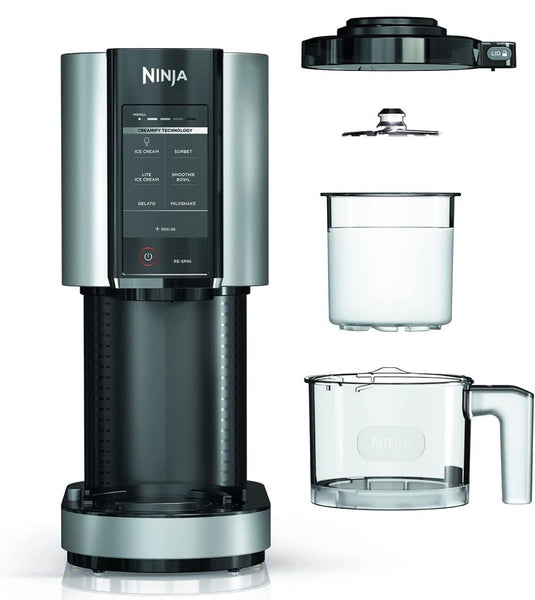 0203 Merge Ninja Creami NC300 Ice Cream Maker, One Touch 800W – Black/Silver.