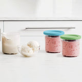 0205 Merge Ninja Creami Pints 4 Pack Compatible with NC299AMZ&NC300s Series Ice Cream Makers.