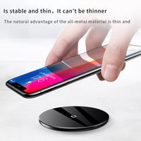 02101 Merge Wireless Phone Fast charger Baseus simple Multi-Colour Black For Universal Phones