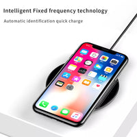 02101 Merge Wireless Phone Fast charger Baseus simple Multi-Colour Black For Universal Phones