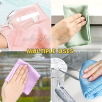 0214 Merge 1 PCS Nano Scale Cleaning Cloths Window Dish Washing Glass Kitchen Magic Rag 30x40