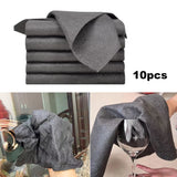 10 Pack Black Microfiber Cleaning Cloths Dish Cloth Lint Free.