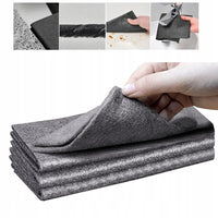 0217 Merge 4 PCS Thickened Magic Glass Cleaning Cloth Dishcloth Lint Free Rag Polish Cloth