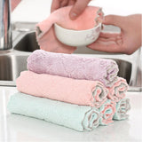 0219 Merge 10 Pieces 26x16 Kitchen Towel Dish Cloth Super Absorbent Tea Towels Kitchen Cleaning Tools