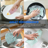 0219 Merge 10 Pieces 26x16 Kitchen Towel Dish Cloth Super Absorbent Tea Towels Kitchen Cleaning Tools