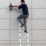 0225 Merge 2M Portable Telesopic Ladder Aluminium Alloy Extension Extenable Steps No Hooks