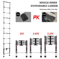 0226 Merge 2M Portable Telesopic Ladder Aluminium Alloy Extension Extenable Steps No Hooks