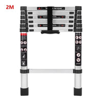 0226 Merge 2M Portable Telesopic Ladder Aluminium Alloy Extension Extenable Steps No Hooks