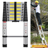 0228 Merge 2.6-4.4M Telescopic Aluminium Ladder Extension Extendable Step Ladder