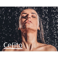 0243 Merge Cefito Shower Head Set 8" Rain shower Head 2 In 1 High Presure Brass Black