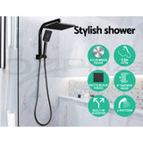 0243 Merge Cefito Shower Head Set 8" Rain shower Head 2 In 1 High Presure Brass Black