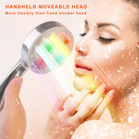 0244 Merge Wels LED Shower Head Luminus Light- Up 7 Colours Auto Change Light Shower Head