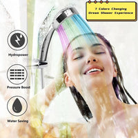 0244 Merge Wels LED Shower Head Luminus Light- Up 7 Colours Auto Change Light Shower Head