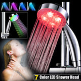 0244 Merge Wels LED Shower Head Luminus Light- Up 7 Colours Auto Change Light Shower Head