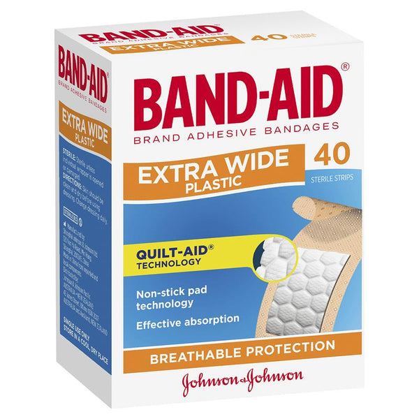 0253 Merge Band-Aid Extra Width More Portection 40 Pack Health Awesome.