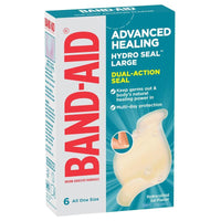 0262 Merge Band-Aids Advanced Healing Hydro Seal Gel Plasters Large 6 Pack Health.