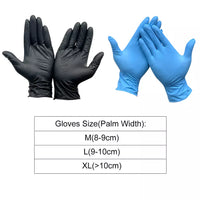 Industrial Clear Disposable Nitrile 100 Gloves Powder Free Thick Medical Protection Protective.